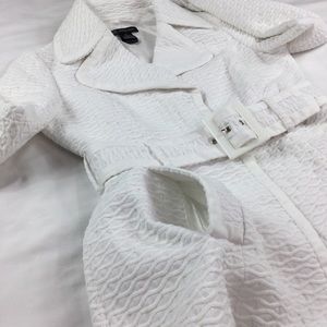 INC White Trench Coat Sz. S